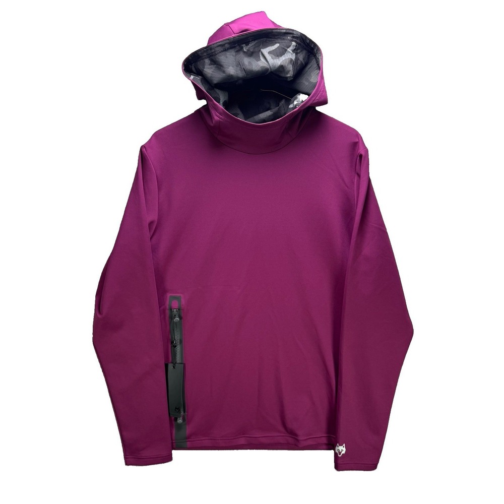 Greyson Golf Hoodie Mens Medium Maroon Cokato Lightweight Zip Pocket Stretch NWT